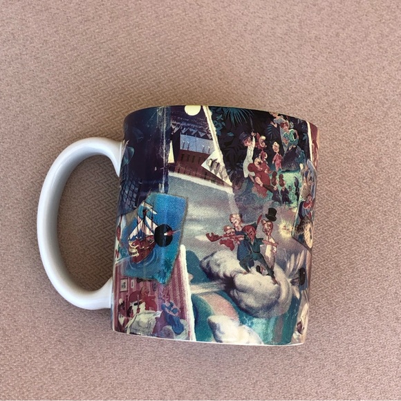 Disney World Peter Pan Tinkerbell 18 oz. Green Interior Coffee Mug Tea Cup - Picture 5 of 9